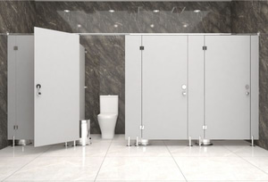 gambar gambar Compact-Toilet-Cubicle - Solid-Colour 115 T Grey