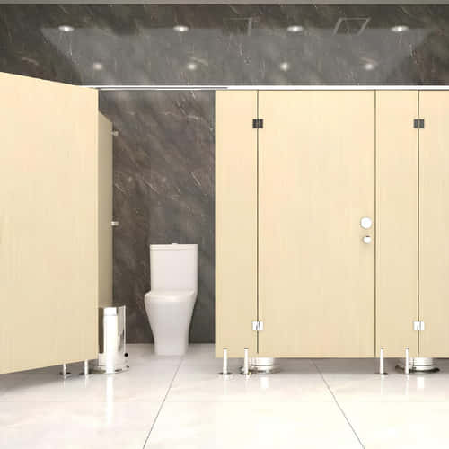 gambar gambar Compact-Toilet-Cubicle - Woodgrain 215 A Natural Maple