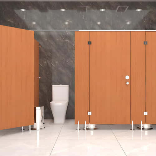 gambar gambar Compact-Toilet-Cubicle - Woodgrain 273 A Cherry