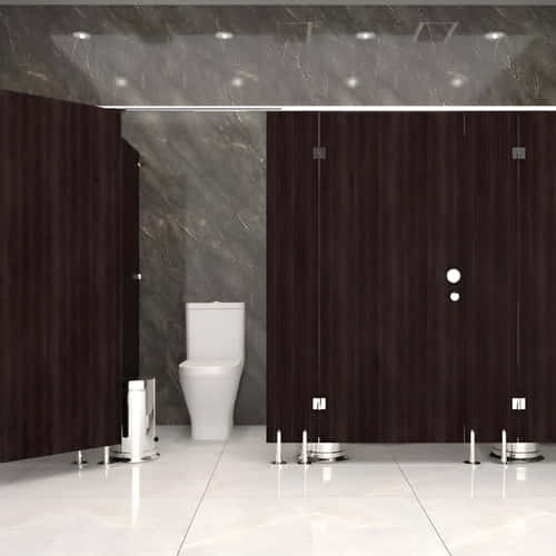 gambar gambar Compact-Toilet-Cubicle - Woodgrain 275 A Ebony Wood